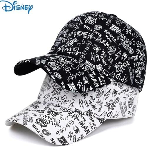 Disney Marvel cap Spiderman Letter printing baseball caps Cotton snapback hat Men Women Hip Hop Hats summer sun hats gifts