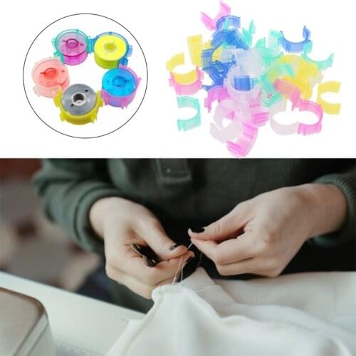 Colorful Sewing Thread Holder Bobbin Clips Small Clamp Tool for Embroidery Quilting Accessory 50pcs