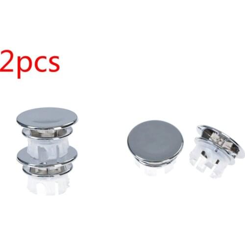 2Pcs Sink Hole Round Overflow Cover Ceramic Pots Basin Sink Overflow Covers Kitchen Hotels Bathroom Accessories