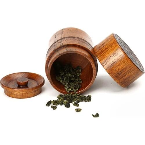 3 Types Kung Fu Tea Set Combination Tea Cup Teapot with Cover Tea Cans Solid Wood Wooden Tea Set Durable Kitchen Utensils