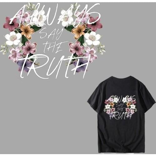 DIY Iron-On Transfers For Clothing New Design Flower Patches Decor For Women T-shirt Appliqued Sticker Clothes Accessory Badge