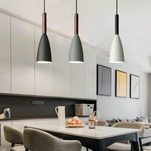 Pendant Lamp For Living Room/Bedroom Modern Wooden Pendant Light For Lobby Art Decoration Hanging Light Bar lights