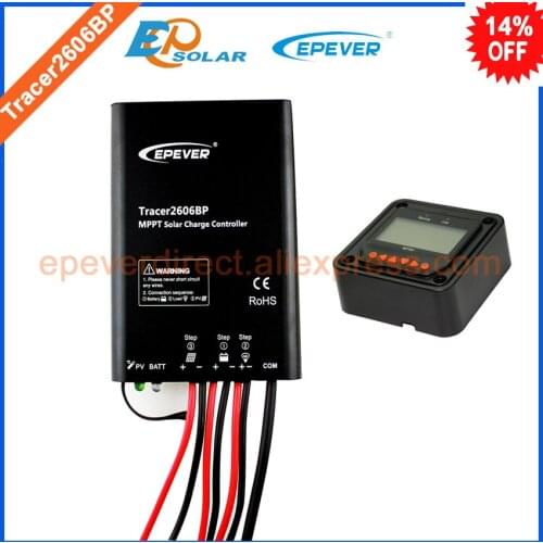 Tracer2606BP+black MT50 remote meter 10A 10amp solar panel controller EPsolar EPEVER free shipping 12v 24v auto work