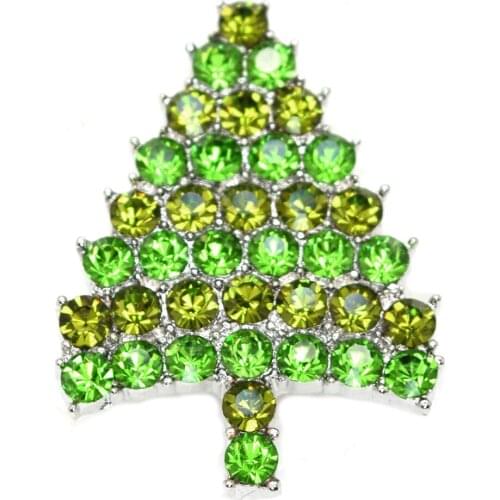 Christmas Tree Brooches Fashion Jewelry Hat Scarf Pins Brooch Pins Accessories Christmas Party prom Gift