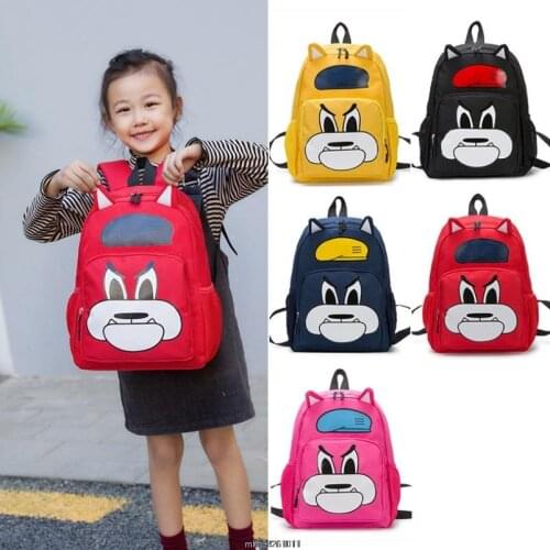Disney New Cute Unisex Cartoon Prints Backpack Minnie children School Bags Boys and Girls Cartoon Shaped schoolbag baby kids bag