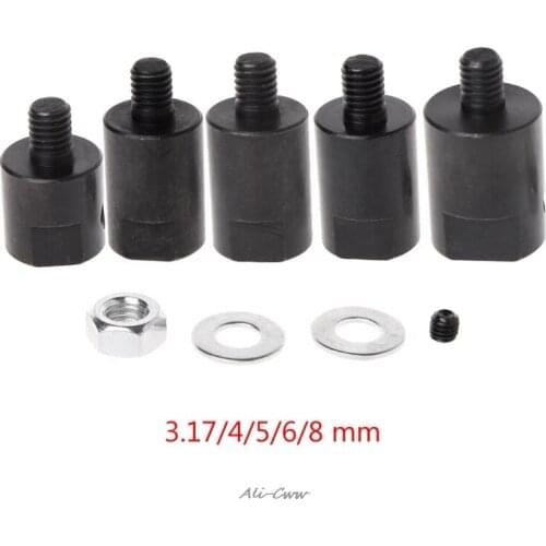 1 set 3.17/4/5/6/8mm Axle Motor Shaft Coupler Sleeve Saw Blade Coupling Chuck Adapter
