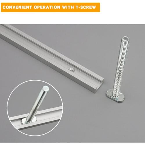 T-tracks Slot Miter Aluminium Woodworking Tools T Slot Track Jig Fixture Chute Guide Rail Electric Miter Bar Slider Table Saw