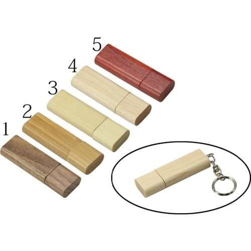 Customize Logo Wooden/Bamboo USB Flash Drive 128GB Pen Drive Wood Chips Pendrive 8GB 16GB 32GB Memory Stick Storage U Disk Flash