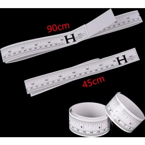 Vinyl Metric Measure Soft Ruler Tape DIY Self Adhesive Measuring Tape Ruler Sticker Home Sewing Tool Accessories 45/90cm