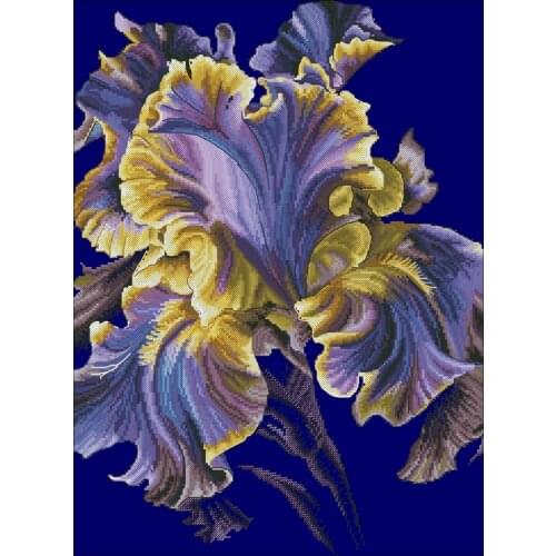 Deliciously irises (14CT)) Counted Cross Stitch 11CT 14CT 18CT DIY Cross Stitch Kits Embroidery Needlework Sets