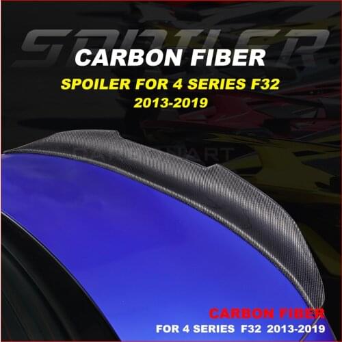 PSM Style Carbon fiber rear spoiler for 4 series F32 F36 M4 3K Twill Carbon FIber Rear Trunk Spoiler for bm w 4 series 2013-2019