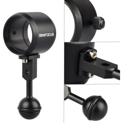1.26" /32mm Diving Ball Joint Arms Light Mount Holder Clips for Photography Diving Flashlight Lamp Torch Stents Mount Bracket