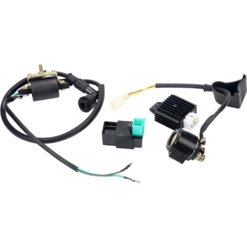 1 Set Motorcycle Rectifier Regulator CDI Coil Unit Solenoid Ignition Parts For 50CC 70CC 90CC 110CC Pit Bike ATV Quad Go Kart