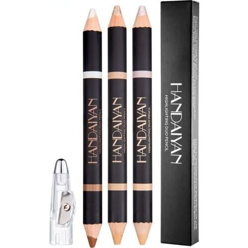 1Pcs Double Head Eyebrow Pencil Makeup Eyebrow Enhancers Cosmetic Art Waterproof Tint Stereo Types Beauty Eye Brow Pen Tools