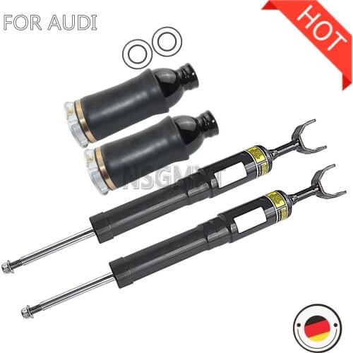 4PCS Front Air Shock Absorber Dampers & Spring Bags for Audi A6 C5 4B Allroad 4BH Quattro 2001-2005 4Z7413031 4Z7616051B