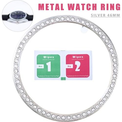42/46mm Crystal Watch Bezel Ring For Samsung Adhesive Cover Anti Scratch Protect Case Rhinestone Watches Bezel Ring Case