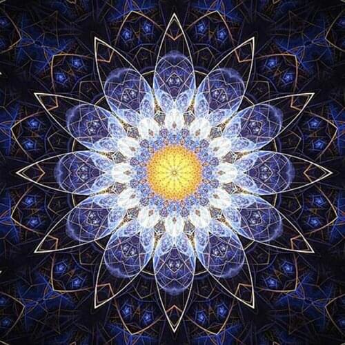 Full Square/round Diamond 5D DIY Diamond Painting Blue flower Embroidery Cross Stitch Rhinestone Mosaic Home Decor