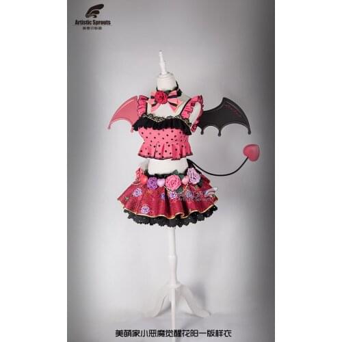 Anime Clothes Love Live Awakening Little Devil Koizumi Hanayo Night Party Dress Halloween Costumes For Women disfraz mujer A