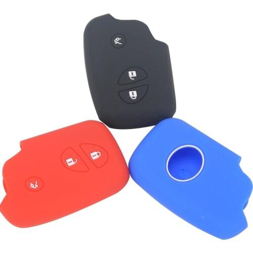 Kutery 3BTN Silicone Colorful Remote Key Cover Case For Lexus CT200h ES 300h IS250 GX400 RX450h RX270 RX350 LX570 Protection