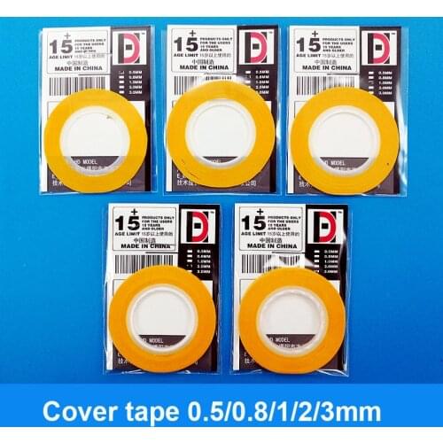 Model Paint Coloring Cover Very Fine Cover Tape 0.5/0.8/1/2/3mm