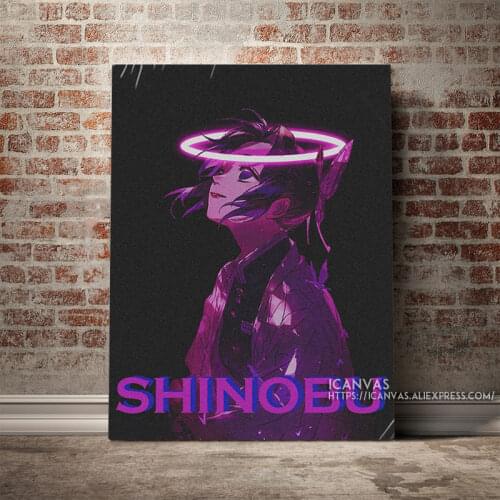 Kochou Shinobu Demon Slayer Decoration Prints Home Decor Canvas Living Kids Room Bedroom Painting Wall Art Studio Poster