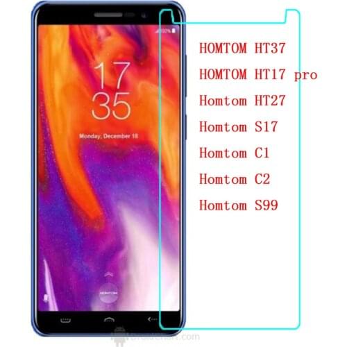 For HOMTOM HT37 /HT27 S17 S99 Glass Tempered Glass For HOMTOM HT17 pro Premium Screen Protector Film Guard HT17 pro C1 C2 case