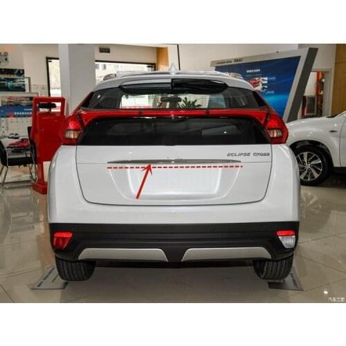 For Mitsubishi Eclipse Cross 2018-2019 ABS Chrome tailgate trim trunk door trim anti-scratch protection car accessories
