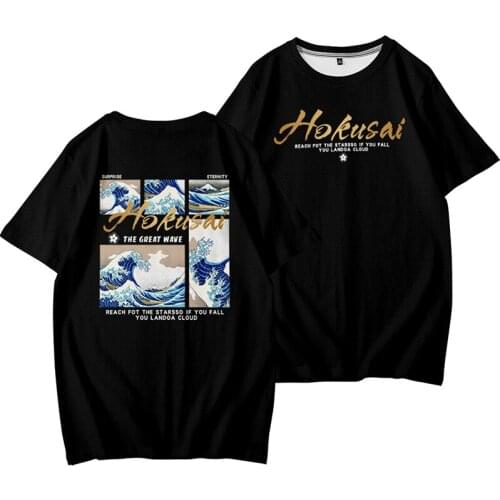 Japan Harajuku Ukiyoe Waves 3d T-shirt Print Fashion Men Women T Shirts Tops O-neck Sport Short Sleeve Unisex T-shirts Tee Shirt