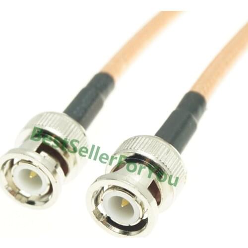 RG142 CABLE BNC Male Q9 Plug To BNC Male Q9 RF Pigtail Caox Jumper