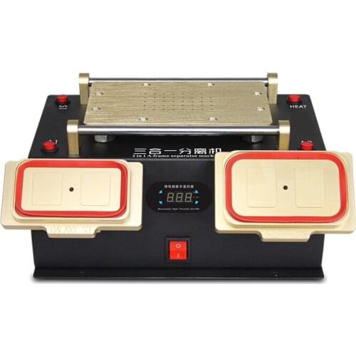 LY 968 3 in 1 A-frame Separator built-in Vacuum Pump for iPhone Samsung Mobile Phone Repair AC110/220V