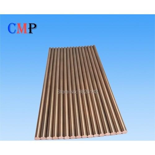 Copper Tungsten Rod CuW75 D1 1.5 2.0 2.8mm L200mm 300mm Tungsten Copper Electrode for Drilling EDM Machine