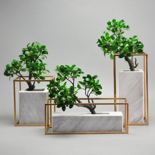 Marble Flowerpot Decoration Modern Home Decoration Trends Hotel Club Office Decorations