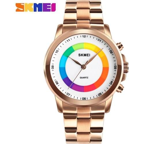 Casual Men Quartz Wristwatches Man Colck Colorful Led Light Big Dial Waterproof Quartz Watch Men relogio masculino SKMEI