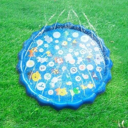 Outdoor Water Spray Mats Summer New Childrens Game Pad Alphabet Lace Mat PVC Material 170CM Grass Park Yard Mats