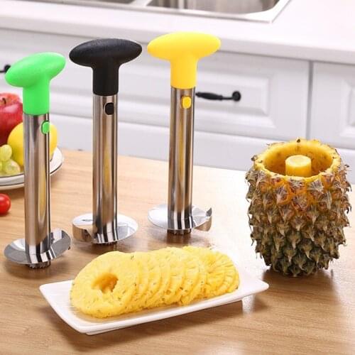 Stainless Steel Pineapple Slicer Peeler Fruit Corer Slicer Kitchen Easy Tool Pineapple Spiral Cutter New Utensil Accessories