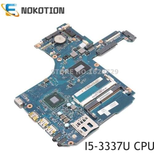 NOKOTION VGFT MB Rev 2.1 H000056020 For Toshiba satellite P55 S50T L50 L55 Laptop motherboard I5-3337U CPU onboard DDR3 HD4000