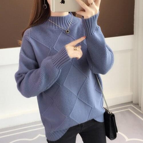 2020 Autumn Pullover Sweater Women Loose Christmas Sweater Fashion Ladies Knitted Pullovers Sweaters Plus Size