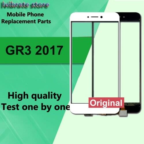 For Huawei GR3 2017 LCD Front Touch Screen Digitizer Outer Glass Lens For Huawei GR 3 2017 Touch Panel with flex cable 5.2"
