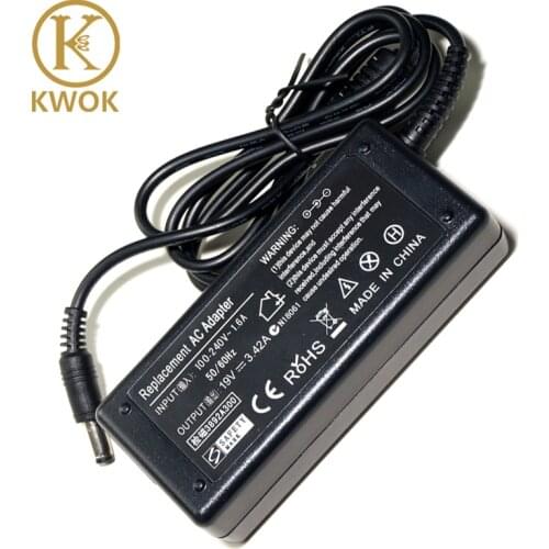 Portable Charger 19V 3.42A 65W AC Adapter Charger For ASUS A2L A2 SA6 A8 F8 S1 U3 N70 Netbook Power Supply For Laptop Notebook