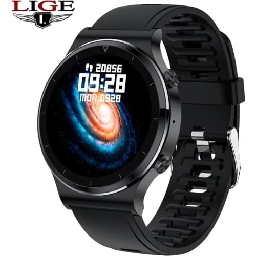 LIGE Bluetooth Phone Smart Watch Men Waterproof Sports Fitness Watch Health Tracker 2020 New smartwatch Woman For xiaomi huawei