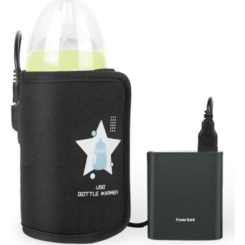 Baby Bottle Heating Bag USB Insulated Baby Bottle Bags Portable Breast Milk Heating Bag Keep Bottle Warm For Winter Outdoor