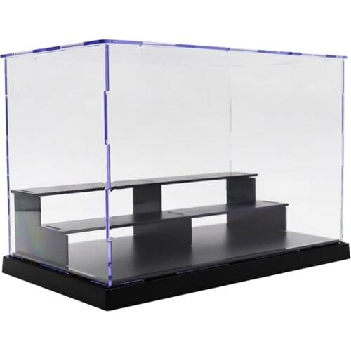 25*14.5*17cm 3-Tier Dustproof Clear Acrylic Action Figure Model DIY Display Case Storage Box gift for kids children