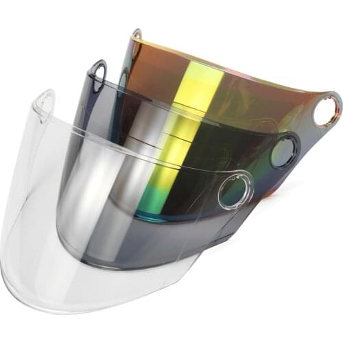 Universal Motorcycle Helmet Visor Shield Lens Windproof Retro Anti-fog Full Face Helmet Lens