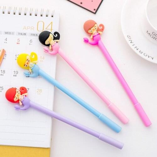1PCS New Lovely Cartoon Pretty Fish Gel Pen Student Stationery Novelty Gift School Material Office Supplies