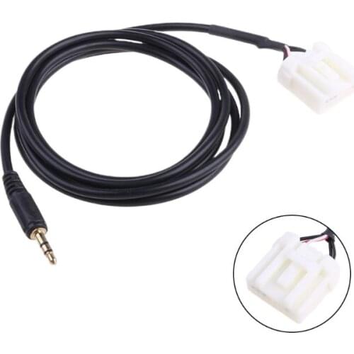 3.5mm Mini Jack AUX Player Earphone Input Cable Adapter For Mazda 2 3 5 6