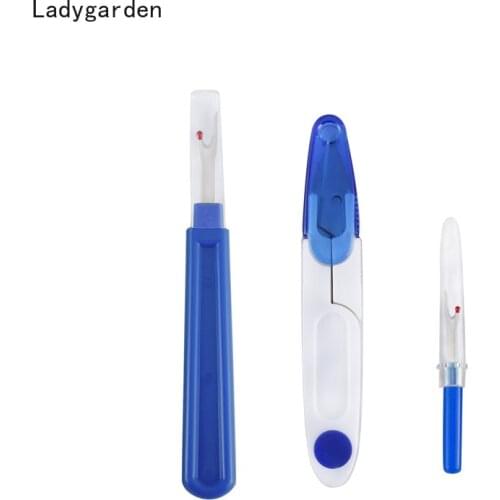 3Pcs/Set Thread Cutter Seam Ripper Stitch Unpicker Sewing Accessories Tools Kits Plastic Thread Yarn Cutter Seam Rippers