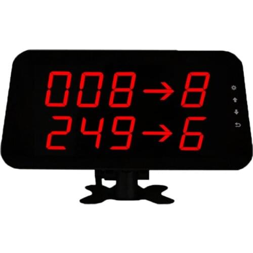 433.92mhz 7 Segment LCD Display Wireless Signal Receiver Touch screen Show Calling Number for Restaurant Bank K-436-B