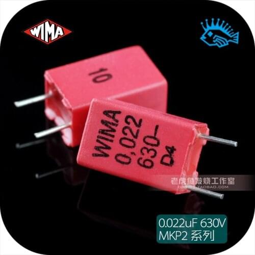 5pcs/50pcs 0.022uF/223/22nf 630V MKP2 series Germany WIMA electrodeless film capacitor