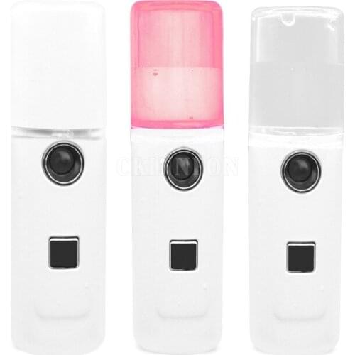 50pcs/lot USB Portable Nano Mist Sprayer Facial Body Nebulizer Steamer Moisturizing Skin Care Mini Face Spray Beauty