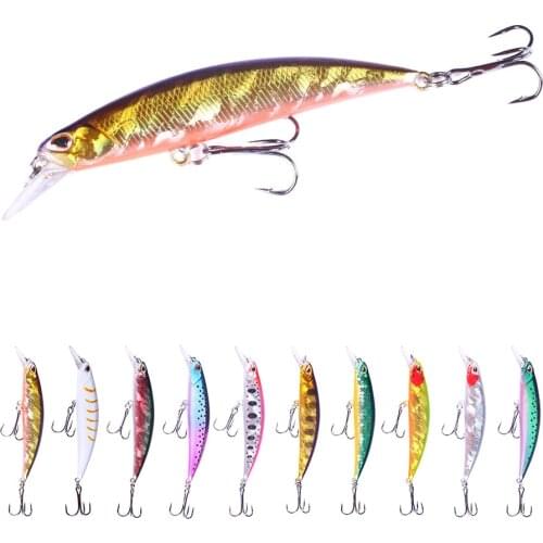 9cm 13g Minnow Fishing Lure Artificial Hard Bait Bionic 3D Eyes Wobbler Crankbait Bass Carp Pike Fishing Tackle
